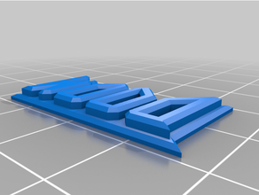 desgraça logotipo 3dmodeling 3d print model - Mito3D