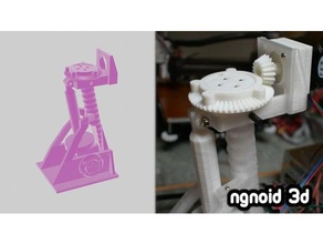 orienté cou mécanisme Sylvie 2021 contrecoup animatronique boîte vitesses humanoïde inmoov robot 3d print model - Mito3D