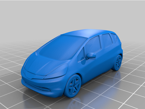 honda fit 1 64 scale miniature car 3d print model - Mito3D