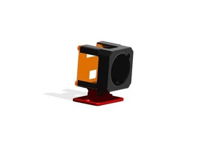 câmera corrida 3s ajustável Câmera monte 3dprintable 3dprinting 3d impressora runcam3 runcam3s 3d print model - Mito3D