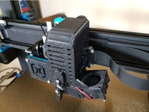 artillery sidewinder extruder cover - auto bed leveling stock sensor 3d print model - Mito3D
