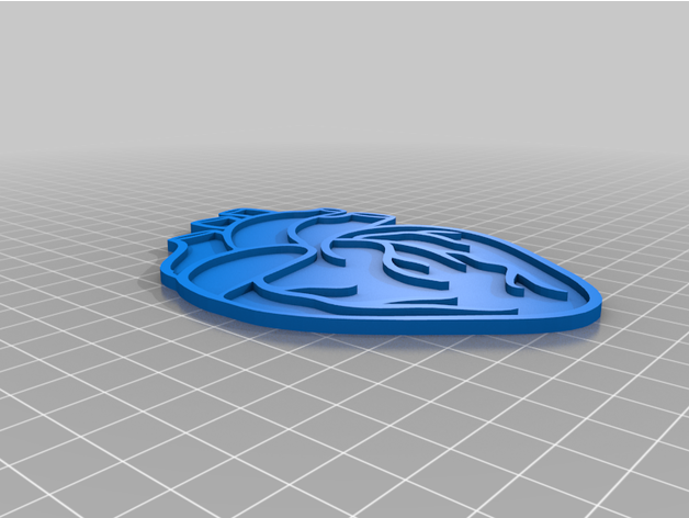 sólido corazón 3D print model - Mito3D