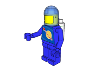 lego spaceman 3d print model - Mito3D