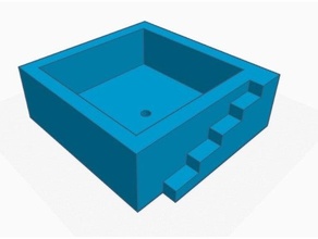 Quadrat Pflanzer v1 Pflanze Topf 3d print model - Mito3D