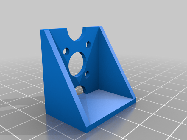 bloc moteur avec trous fixation lifter sanding block stand support 3D print model - Mito3D