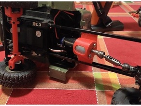 wpl arrière roue conduire rwd 370 moteur trousse essieu monter robot d'exploration 3d print model - Mito3D