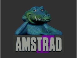 français mascotte Amstrad cpc animal crocodile figure jouet 3d print model - Mito3D