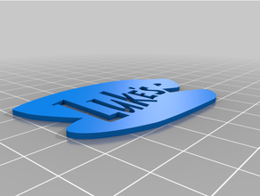 Luke's logo 3d print model - Mito3D