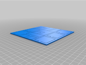 generic dungeon tiles 50x50x2 rpg 3d print model - Mito3D