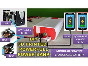 powerbank - 3d printed modular concept printing diy 3d print model - Mito3D