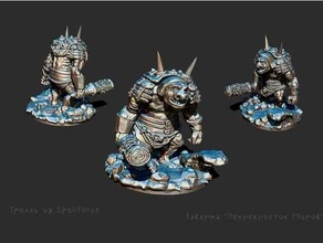 troll spellforce dnd miniature dungeons dragons tabletop gaming rpg 3d print model - Mito3D