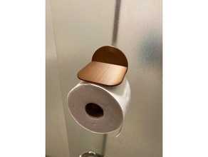 Toilette Papier Halter Unterstützung Moor rollen 3d print model - Mito3D