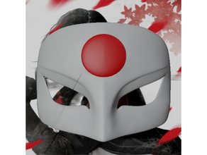 katana máscara formar suicidio equipo cosplay dc historietas accesorios 3d print model - Mito3D