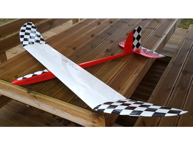 rc 2m simpel lady 2mm airplane balsa building construction glider lasercut radio control rcairplane rcglider rcplane 3D print model - Mito3D