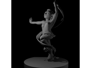 duende niña Deportes invierno hielo Patinaje dnd mazmorras dragones figura miniatura nsfw 3d print model - Mito3D