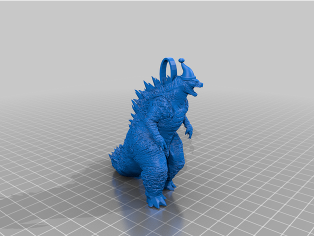 godzill christmas tree decoration decorations ornament ornaments godzilla 3D print model - Mito3D