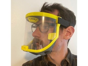 dood shield coronavirus face mask covid-19 covidfaceshield facemask faceshield fan ventilation 3d print model - Mito3D