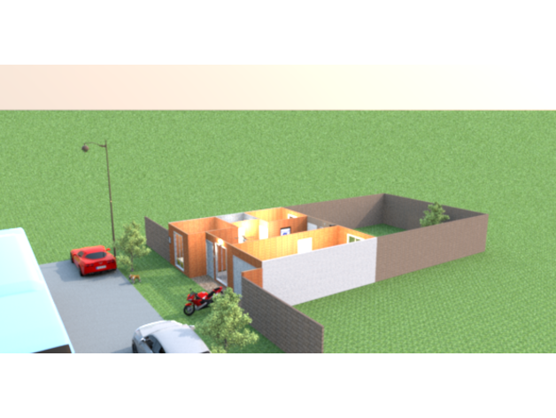 guia aea casa ejemplo en 3d + plano 2d 3D print model - Mito3D