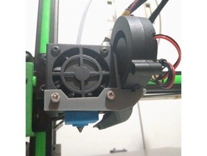 fan duct 50x50 mm - anet e10 50mm upgrade 3d print model - Mito3D