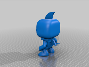 Tubarão funko bobble cabeça pop 3d print model - Mito3D