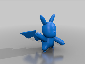 pikachu 3d model stl format pokmon 3d print model - Mito3D