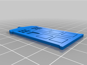 Tardis düz doktor 3d print model - Mito3D