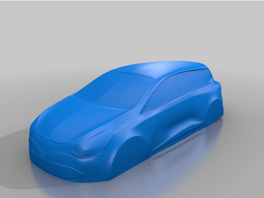 clio iv - 4 printable body car clio4 model renault sport alpine replica 3d print model - Mito3D