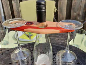weinglashalter halter wein weinglas wine 3d print model - Mito3D