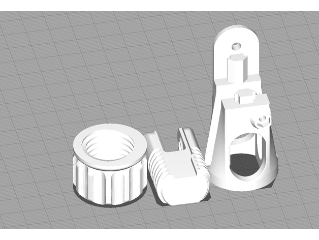 cr 10 ceinture lisseur tendeur fixé amélioré 10s créalité axe 3D print model - Mito3D