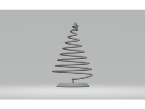 christmas tree spiral 3d print model - Mito3D