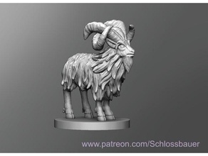 woe goat dnd dungeons dragons tabletop 3d print model - Mito3D