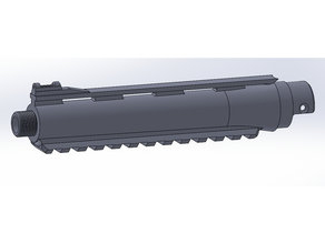 açao exército aap01 airsoft rosca corrigido automag barril fibra ótico vista aap 01 kit trilho 3d print model - Mito3D
