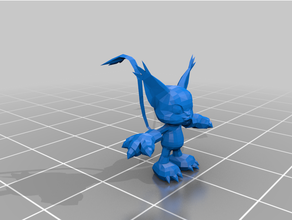 Preto gatomon Digimon mestres 3d print model - Mito3D