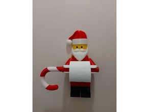 Lego baño Navidad Papa Noel cruz 3d print model - Mito3D