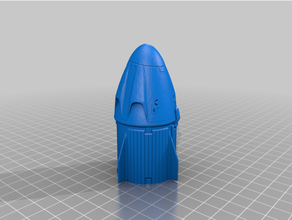 spacex tripulación continuar trozo 3d print model - Mito3D