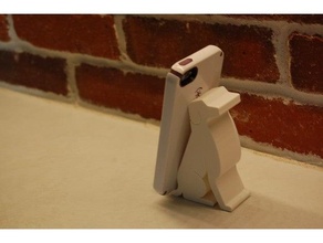 Hund Telefon Stand Tier Halter Unterstützung Haustier 3d print model - Mito3D