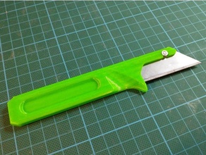 Utilitário faca longo lidar cortador lâmina 3d print model - Mito3D