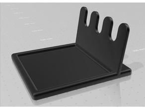Cocinando cuchara soporte bandeja cocina estante 3d print model - Mito3D
