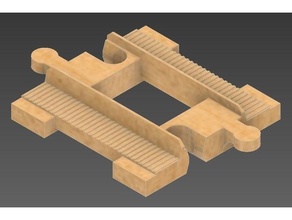 lego duplo rail track 3d print model - Mito3D