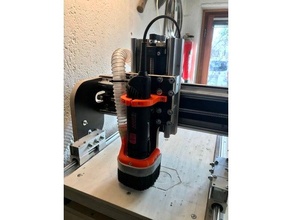 dust collection cnc router amb kress mafell absaug-schuh fr se mit 43mm halterung zb 1400 fme 3d print model - Mito3D
