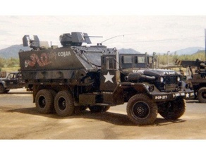 m35 m54 vietnam guntruck & m113 body army military truck war 3d print model - Mito3D