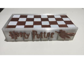 chess set box board harry potter 3d print model - Mito3D