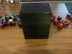 simple magnetic deck storage box holder games 3d print model - Mito3D