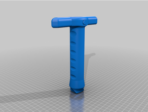 punho PVC tubo espuma espada 3d print model - Mito3D