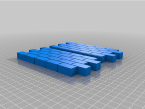 entrelazado pared base ladrillo dnd miniatura modelo escaparate estante soporte juguete 3d print model - Mito3D