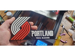 Portland Piste blazers supporter basketball nba 3d print model - Mito3D