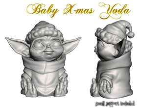 Baby mas Yoda Weihnachten Dekoration Ornament Disney Anzeige Reich Zahl Mandalorianer Modell Wissenschaft Fiktion Krieg Sterne Star Kriege 3d print model - Mito3D