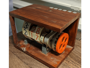 numechron clock flywheel clock flywheel numechron 3d print model - Mito3D