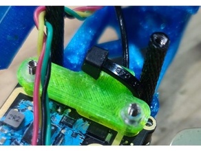 caddx vista naked antenna ufl clamp + cable protector dji fpv 3d print model - Mito3D