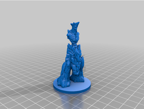 ice elemental cut key 3d print model - Mito3D